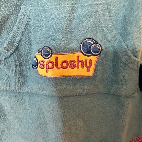 Rub A Dubbers Kids Blue 2T Terry Cloth Bath Time Swim Dress Pocket Vintage Baby‎ - Picture 5 of 8